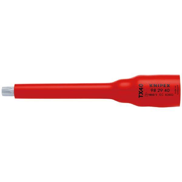 KNIPEX クニペックス ３／８ＳＱ 絶縁ソケットＴｘ４０ １０００Ｖ絶縁仕様 9829-40 代...
