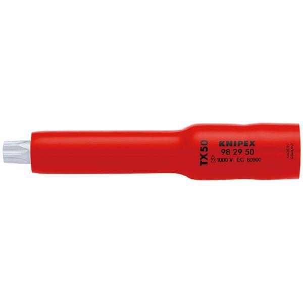 KNIPEX クニペックス ３／８ＳＱ 絶縁ソケットＴｘ５０ １０００Ｖ絶縁仕様 9829-50 代...