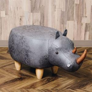 アニマルモチーフのスツール Rhino（リノ）グレー 代引不可｜recommendo
