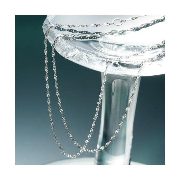 PT850スクリューチェーンネックレス 0.6グラム 代引不可