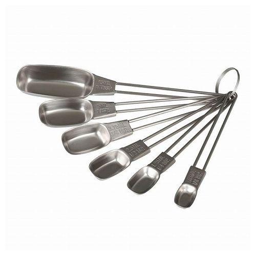 SS MEASURING SCOOP SET OF 6 ステンレス メジャーリング スコップ セット...