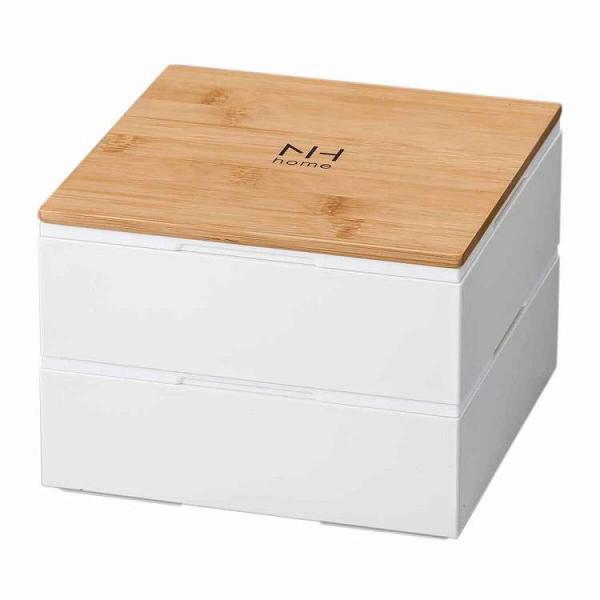 弁当箱 2段 15cm 1700ml Native Heart home バンブー 代引不可