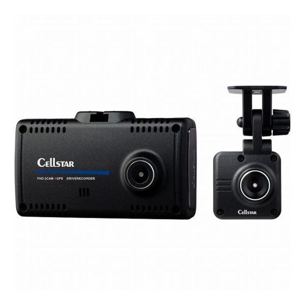 セルスター 夜間に強い 前後2カメラ ドライブレコーダー 200万画素 大容量64GB CS-93F...