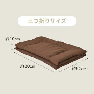 敷き布団 セミシングルショート 固綿 三層式 ...の詳細画像5
