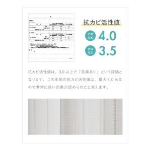 防カビ レースカーテン UVカット 国産 カビ...の詳細画像5