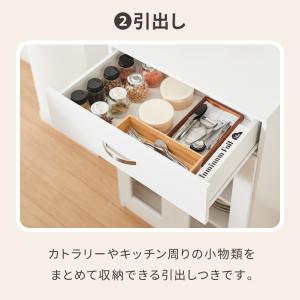 食器棚 ミニ ロータイプ 一人暮らし コンパク...の詳細画像5
