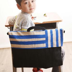 クロリ学習帆布 クロリガクシュウパンプ 帆布とデニムの 防災頭巾カバー ブルーストライプ ベビー 赤ちゃん 子育て 育児 贈り物