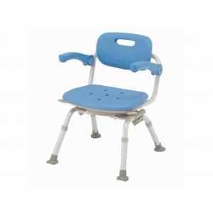 Panasonic シャワーチェア(Air) ミドルSPワンタッチ ブルー 超美品 PN-L41831A 保管品の未使用品 シャワーチェア「ユクリアAir」背もたれ・ひじかけタイプ｜入浴用品