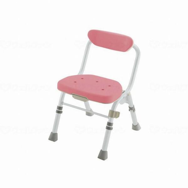 リッチェル 折りたたみシャワーチェアM型背付H ピンク 代引不可