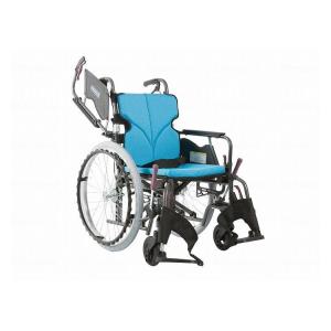 カワムラサイクル モダンBstyle 自走用 22インチ中 高床 ライトブルー NO.83 座幅38-前座43cm 車いす 車椅子 車イス キャリー 車 移動 介護 補助