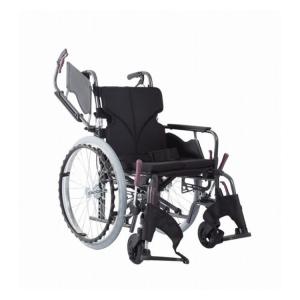 カワムラサイクル モダンBstyle 自走用 22インチ中 高床 No.19黒 ポリエステル 座幅42-前座43cm 車いす 車椅子 車イス キャリー 車 移動 介護 補助 
