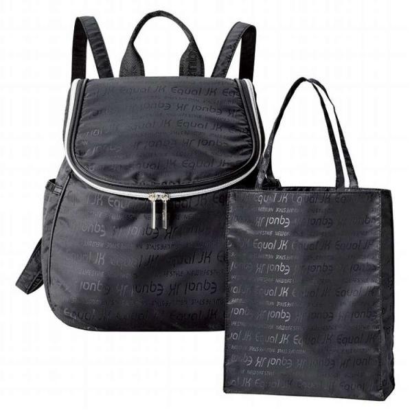 ジュンコ コシノ イコール 軽量ジャカードリュック&amp;トートバッグ JKMT-20S BLACK ブラ...