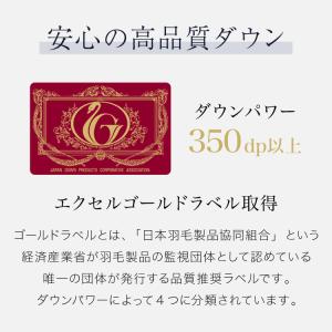 羽毛布団 エクセルゴールドラベル 90% 充填...の詳細画像2