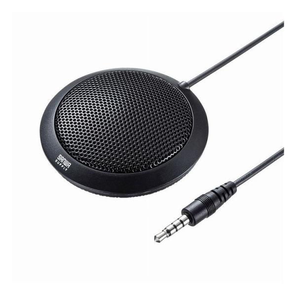 サンワサプライ PCフラット型マイク MM-MCF02BK 代引不可