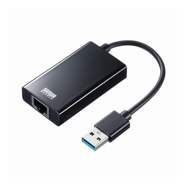 USB3.2-LAN変換アダプタ USBハブポート付・ブラック USB-CVLAN3BKN 代引不可