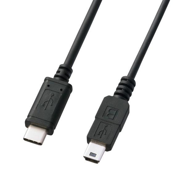 サンワサプライ USB2.0TypeC-miniBケーブル KU-CMB10 代引不可