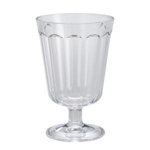レトログラス ステムグラス クリア 樹脂製 割れにくい ガラスのような透明感 コップ グラス 食卓 シービージャパン｜recommendo
