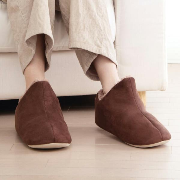 極暖 足が包まれるスリッパ 防寒 冷え性 ふわふわ 毛布 足先 暖かい 室内用 家事 あったかい モ...