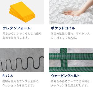 カバーリング ソファ 洗える カウチソファ 大...の詳細画像3