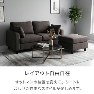 収納付きソファ カウチ ソファ 収納 2人掛け...の詳細画像4