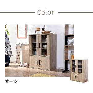 食器棚 ロータイプ 幅60cm 高さ80cm ...の詳細画像1