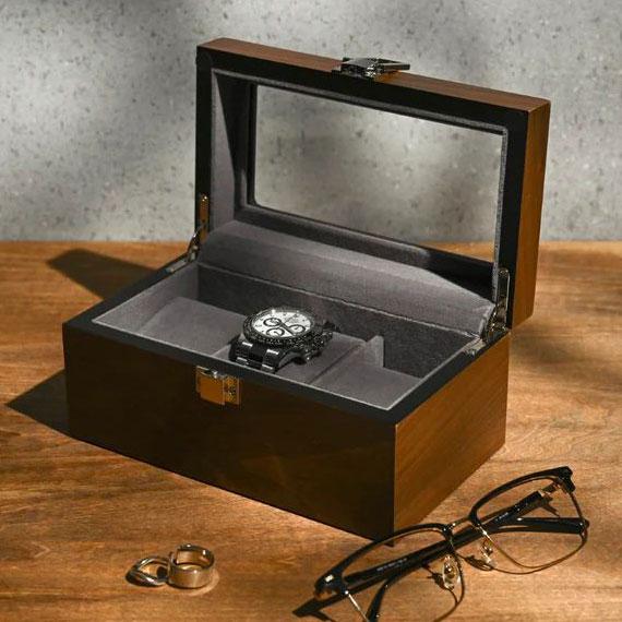 エスプリマ 3本用木製ボックス 窓あり ES5313WD