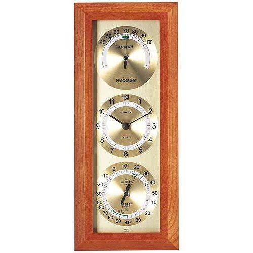 EMPEX エンペックス 掛け時計 快適モニタ1台4役 不快指数・時計・温度・湿度計 TM-712