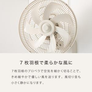 壁掛け扇風機 30cm メカ式 7枚羽 風量3...の詳細画像4