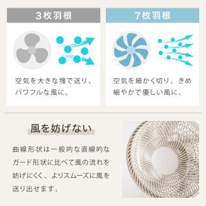 壁掛け扇風機 30cm メカ式 7枚羽 風量3...の詳細画像5