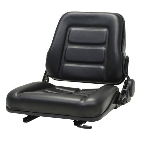 vidaXL フォークリフト&amp;トラクター用シート 調節可能な背もたれ ブラック ホーム&amp;ガーデン 芝...
