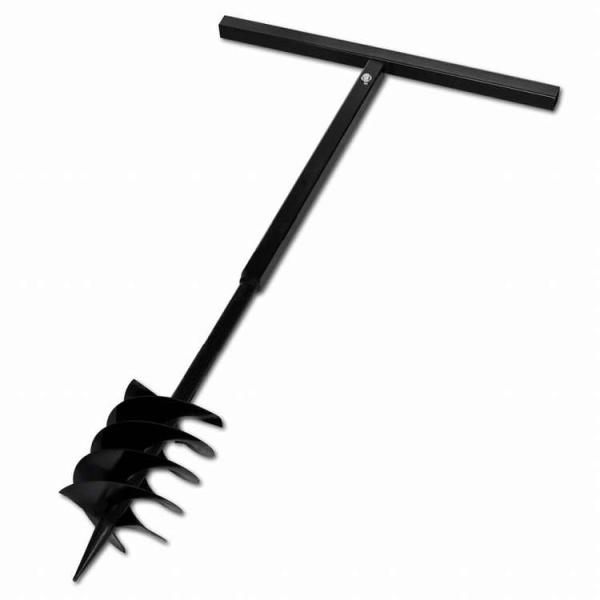 vidaXL 掘削ドリル アースオーガー用ビット 180mm トリプルスパイラル型 ハンドル付き ス...