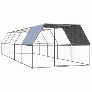 vidaXL 屋外鶏用ケージ 3x10x2 m 亜鉛メッキ鋼製動物 ペット用品 ペット用品 小動物用品 小動物 飼育・ケージ 代引不可