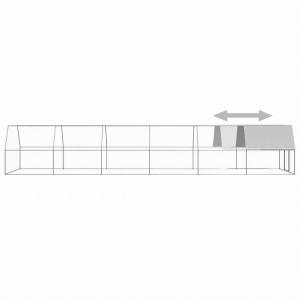 vidaXL 屋外鶏用ケージ 3x12x2 m...の詳細画像3