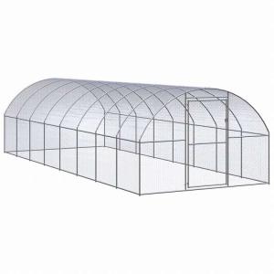 vidaXL 屋外鶏小屋 3x8x2 m 亜鉛メッキ鋼製動物 ペット用品 ペット用品 小動物用品 小動物 飼育・ケージ 代引不可