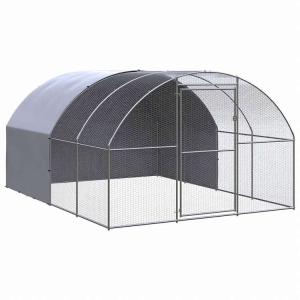 vidaXL 屋外鶏小屋 3x4x2 m 亜鉛メッキ鋼製動物 ペット用品 ペット用品 小動物用品 小動物 飼育・ケージ 代引不可