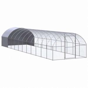vidaXL 屋外鶏小屋 3x12x2 m 亜鉛メッキ鋼製動物 ペット用品 ペット用品 小動物用品 小動物 飼育・ケージ 代引不可