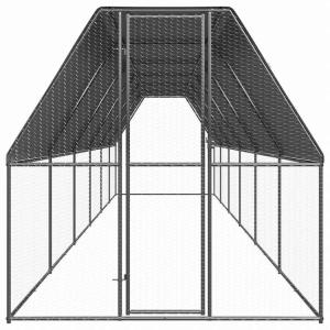 vidaXL 屋外鶏小屋 2x12x2m 亜鉛...の詳細画像1