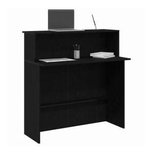 vidaXL ブラック受付デスク 100x50x103.5