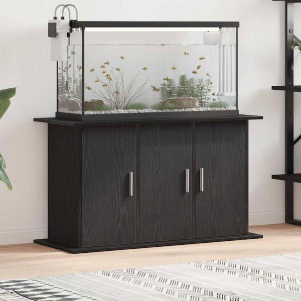 vidaXL 水槽スタンド ブラックオーク 101x41x58 cm エンジニアードウッド 動物&amp;ペ...
