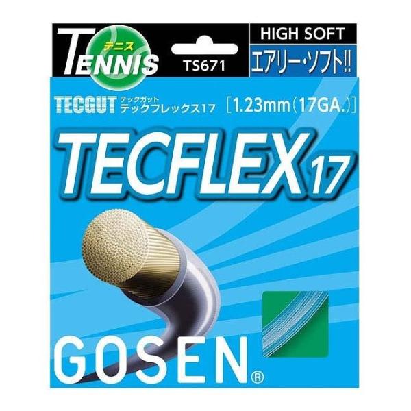 GOSEN ゴーセン TECGUT TECFLEX17 アクア TS671AQ