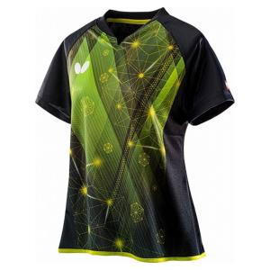 Butterfly 卓球ゲームシャツ ELFIL SHIRT エルフィル シャツ レディース用 45649 カラー イエローグリーン 卓球