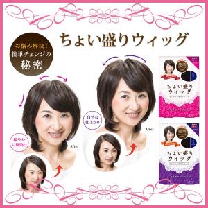 便利なちょい盛りウィッグ。 おしゃれ用部分ウィッグ