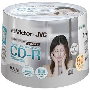ビクター　データー用CD-R　50枚入り CD-R80TSW50 PC