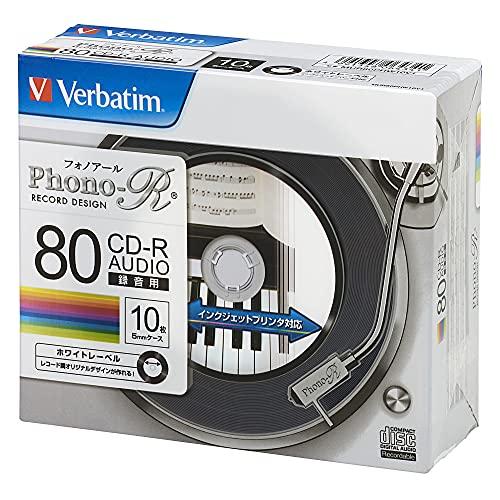 バーベイタムジャパンVerbatim Japan 音楽用 CD-R 80分 10枚 レコード調レーベ...