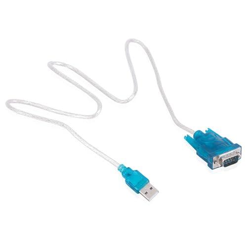 LeTradeJP USBシリアルケーブル USB-RS232C DB9メス USBオス DB9変換...