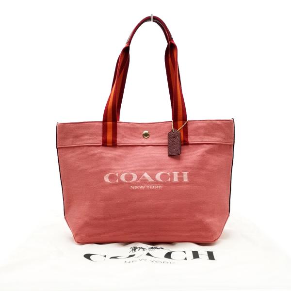 送料無料 美品 コーチ COACH トートバッグ ショルダーバッグ 鞄 C8293 コーチプリント ...