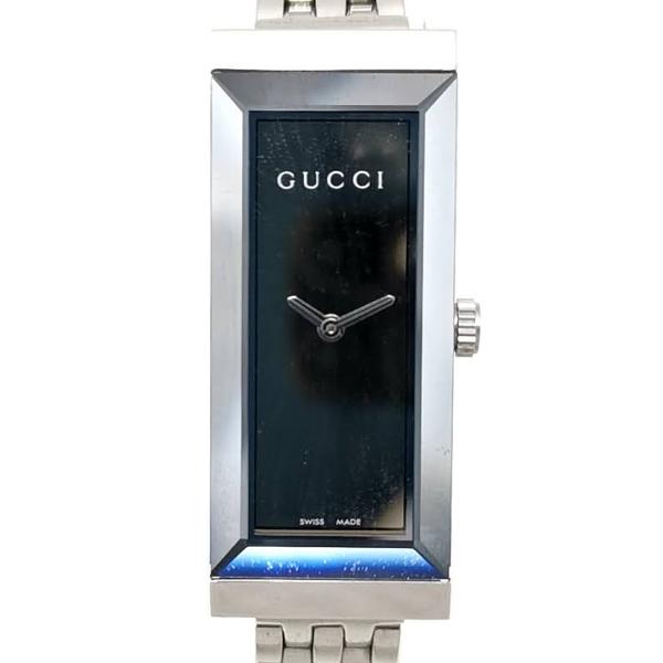 送料無料 美品 グッチ GUCCI 腕時計 クォーツ Gフレーム YA127501 127.5 アナ...