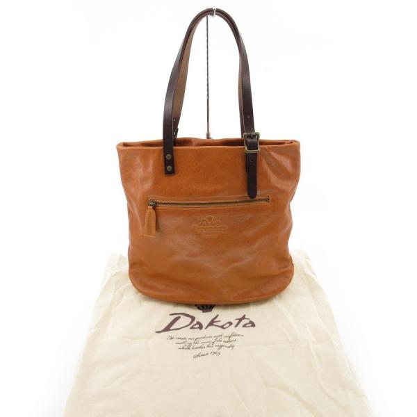 送料無料 美品 ダコタ Dakota トートバッグ ショルダーバッグ 肩掛け 鞄 茶 ブラウン系 レ...