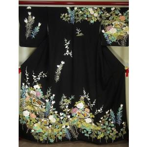 kf-060 訪問着「美品！京友禅創作訪問着　タタキ�