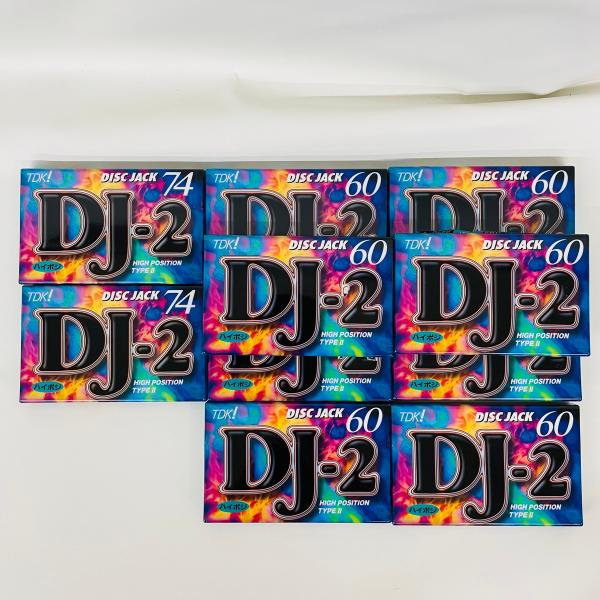 74×2本 60×8本 全10本 TDK DJ-2 ハイポジション TYPEII カセットテープ